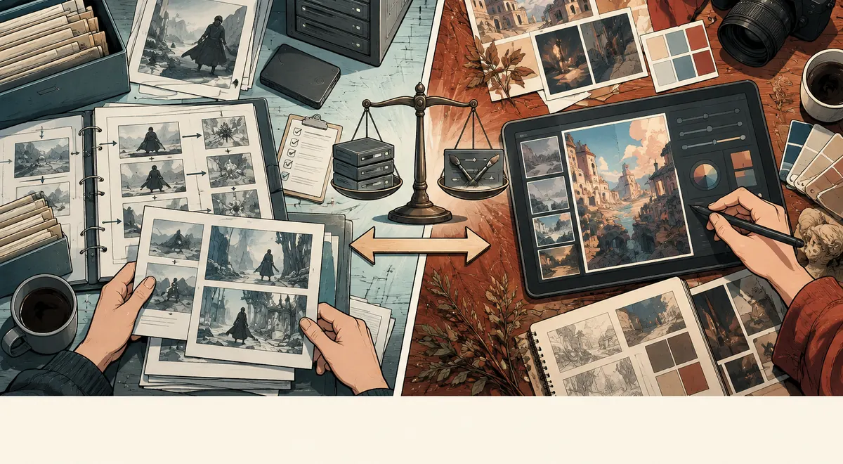 ComfyUI 与 Midjourney 的场景插画