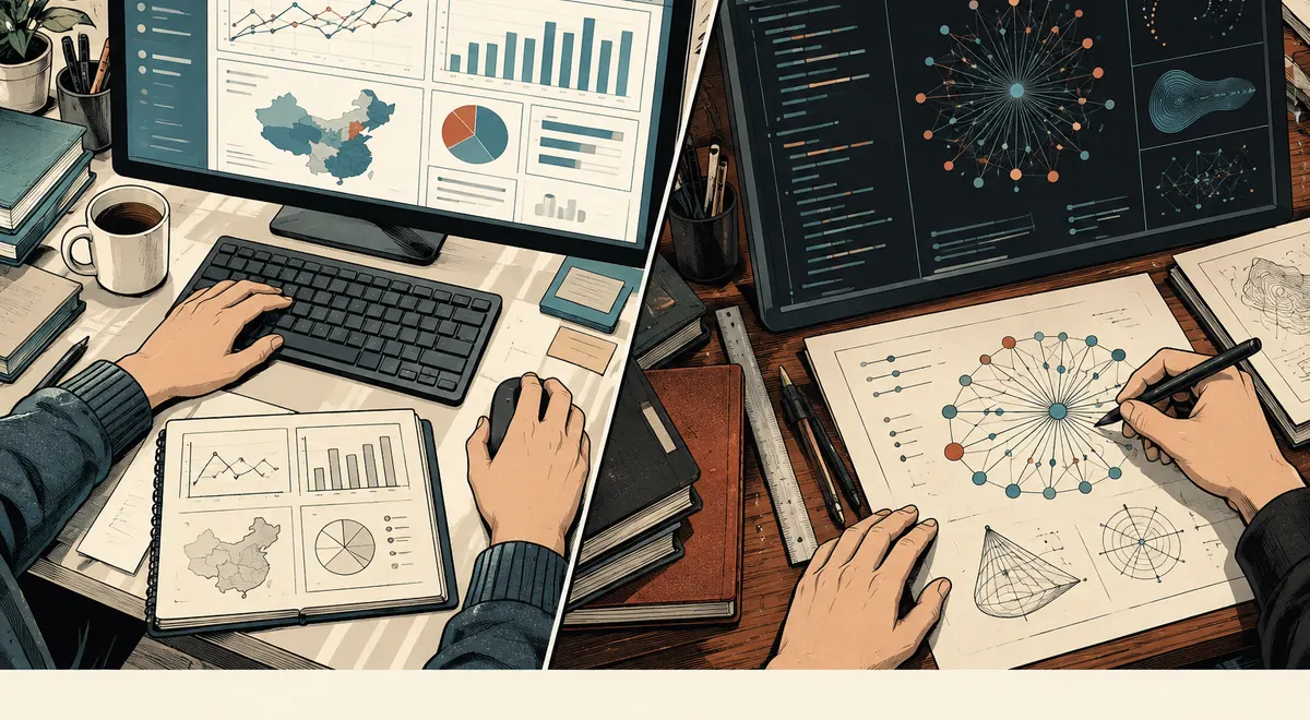 echarts 与 d3 的场景插画