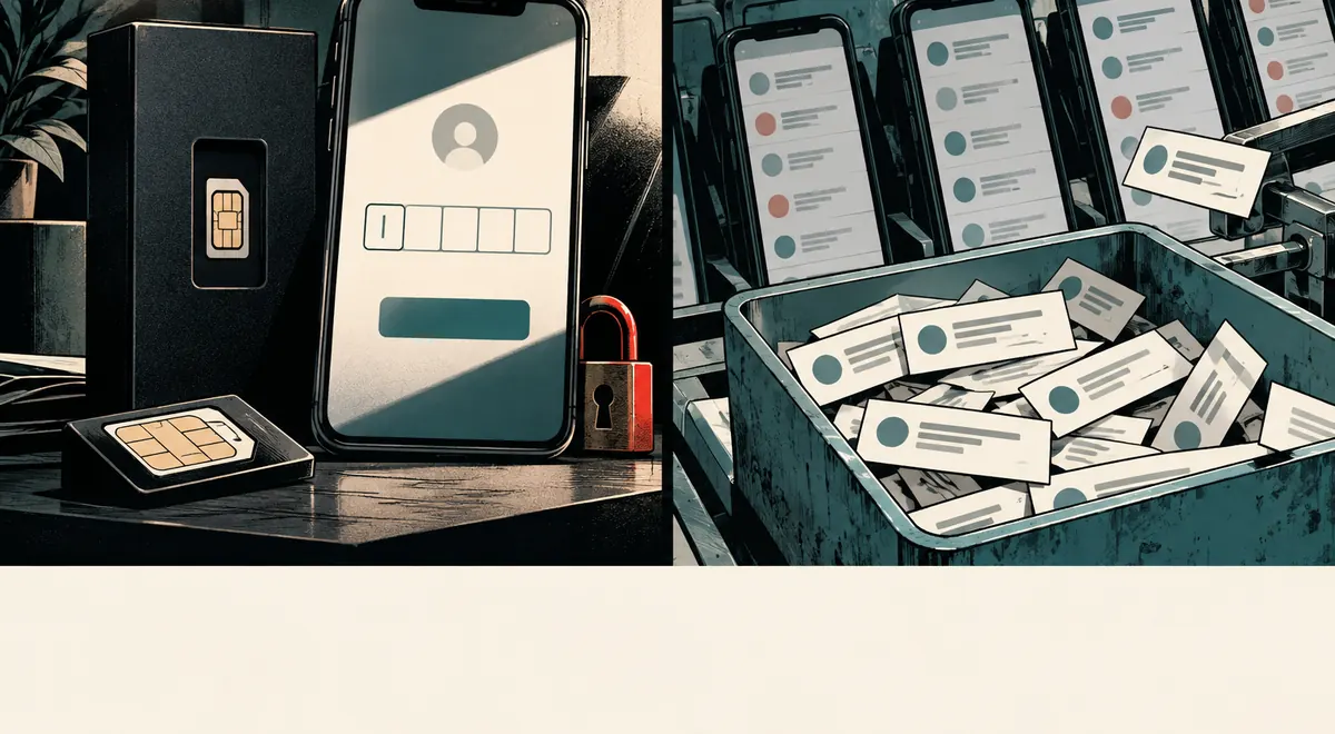 Sms-Activate 与 Receive-SMS 的场景插画